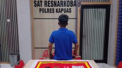 Polisi Tangkap Terduga Pengedar Sabu di Selat Hulu, Kapuas