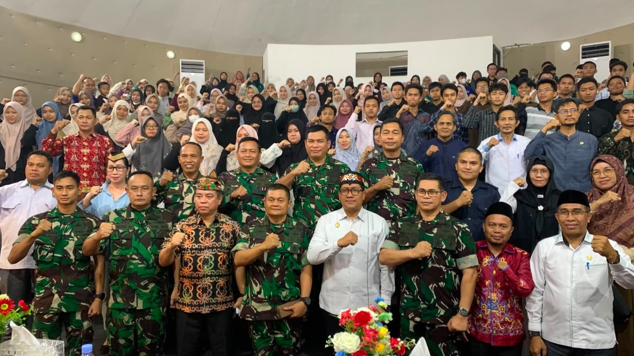 Tim Sosialisasi Mabesad TNI Edukasi Civitas Akademika UIN Palangka Raya Cegah Karhutla